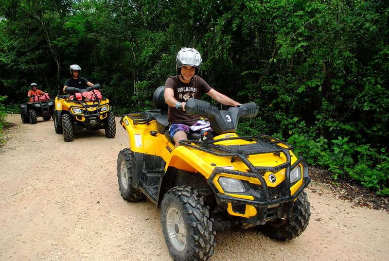 Atv , Zipline and cenote swim experience in the jungle! - A short zipline course, not a full canopy adventure