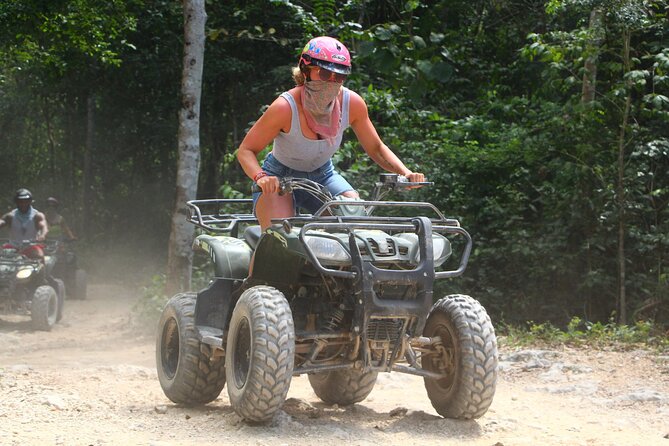 ATV, Ziplines & Cenote. Lunch & Tequila Tasting Included - The 30-minute ATV ride through rough jungle trails