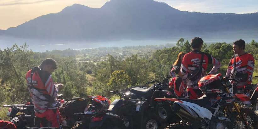 Bali: ATV Batur Sunrise, Lava, Pine Forest and Hot Spring - Sunrise over Mount Batur