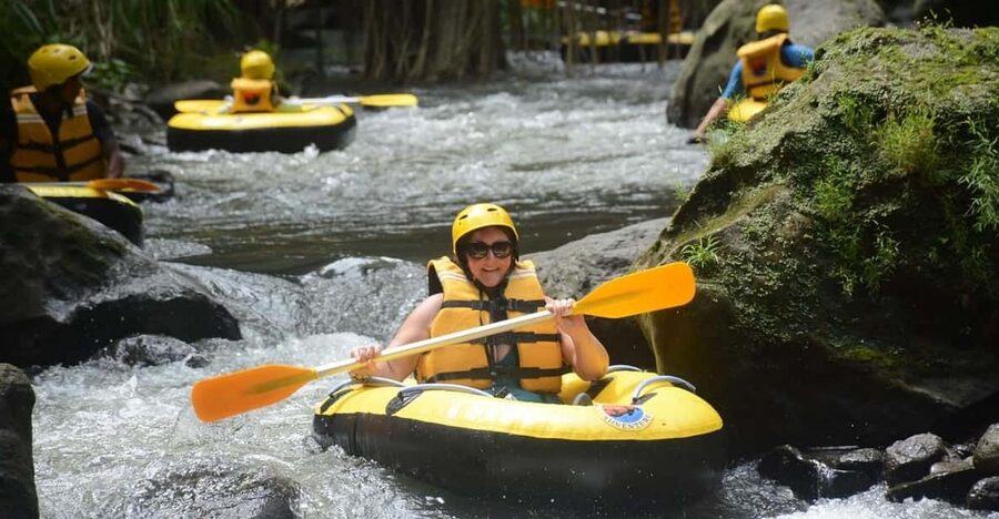 Bali: ATV Quad Bike, River Tubing Adventure All Inclusive - The ATV route through fields, mud, and tunnels