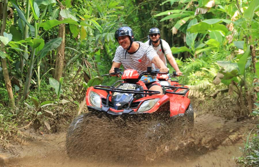 Bali: ATV Quad Bike Through Waterfall and Tunnel - The waterfall stop