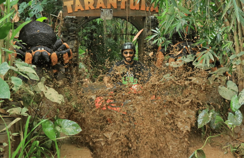 Bali: ATV Quad Bike Through Waterfall and Tunnel - Getting ready for mud, water, and heat