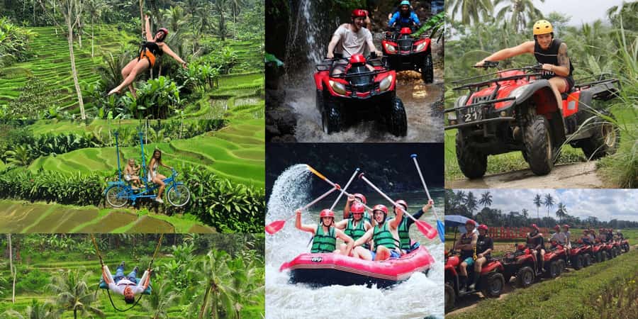 Bali: ATV Rafting Zipline Swing &Sky Bike in Ubud Rice Field - The day begins above Ubud’s rice terraces