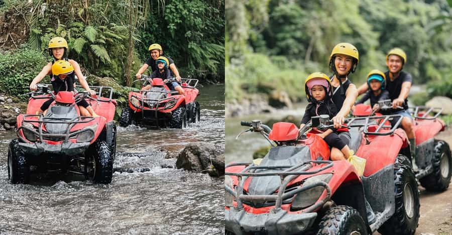 Bali: ATV Ride Adventure with track river bank, dense forest - What happens when you arrive