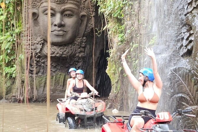 Bali ATV Ride Ubud Waterfall,RiceField,River,Kingkong-Temple cave - Meeting at Singapadu or arranging pickup