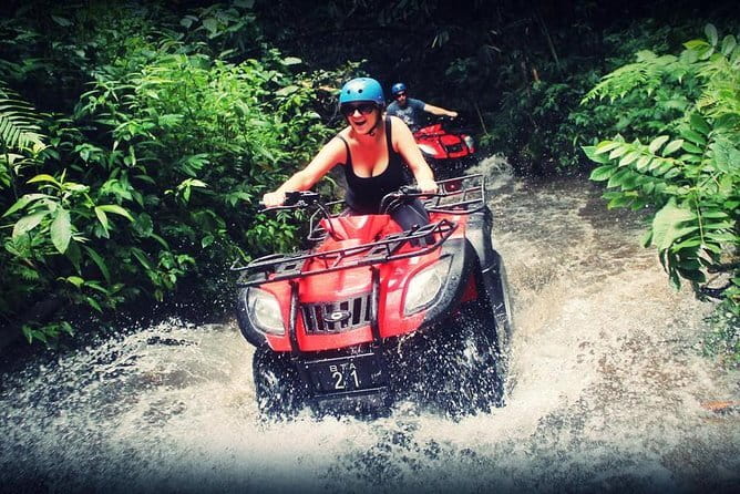 Bali ATV Ride Ubud Waterfall,RiceField,River,Kingkong-Temple cave - Family suitability and riding choices