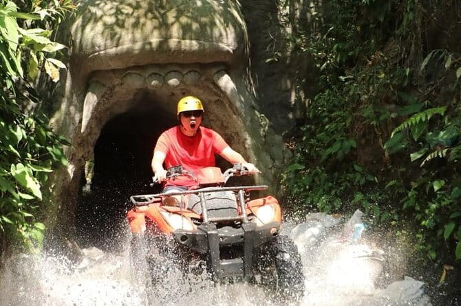 Bali ATV Ride Ubud Waterfall,RiceField,River,Kingkong-Temple cave - What makes the caves and statues worthwhile