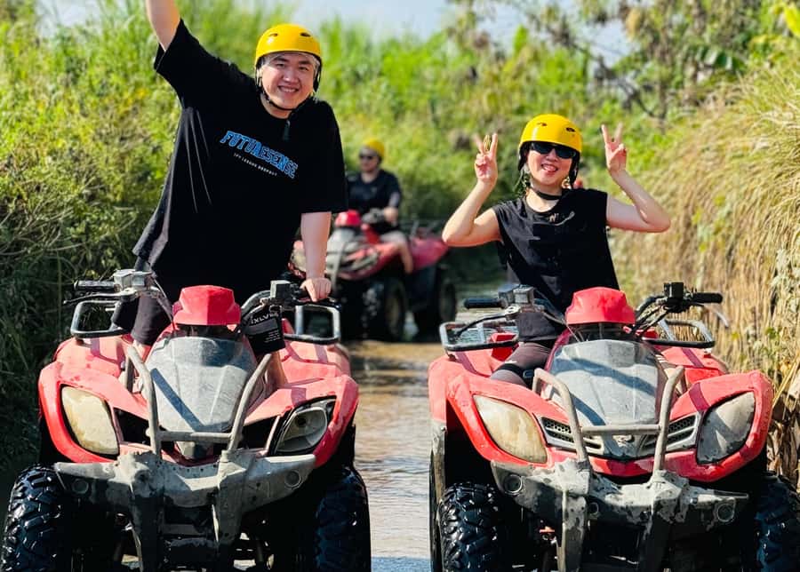 Bali: Beji River Adventure ATV Adventure Exclusive trails - The cave routes and the Water Fun Speed Track