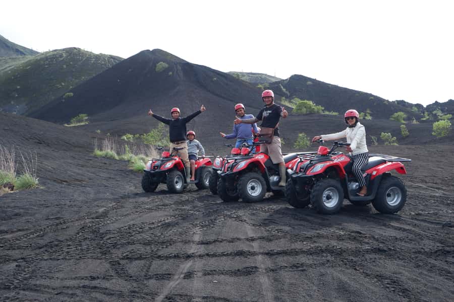 Bali: Mount Batur Quad Bike Tour and Natural Hot Springs - Riding across Mount Batur’s black lava fields