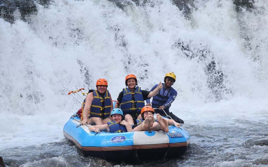 Bali: Telaga Waja White Water Rafting And ATV Quad Adventure - The Lunch Break Above the Rice Fields