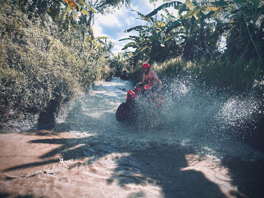 Bali: Ubud Gorilla Cave Track ATV & Waterfall Tour with Meal - How much value do you get for $33?