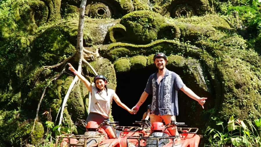 Bali: Waterfall Gorilla Cave ATV & Ubud Rafting Trip & Lunch - What to pack for a wet and muddy day