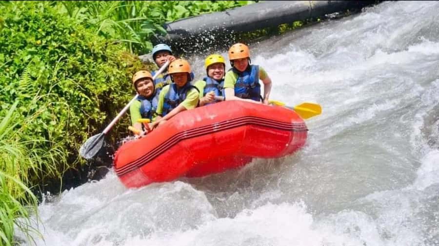 Bali: Waterfall Gorilla Cave ATV & Ubud Rafting Trip & Lunch - The Ayung River rafting section