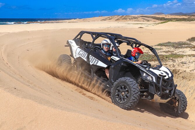 Beach UTV Adventure with Free Camel and Horseback Ride - Starting at Cactus Tours with a safety briefing