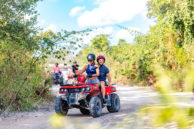 Best Cozumel ATV Jungle Tour + Jade Cavern + Beach + Locker - Reaching the Mayan cenote