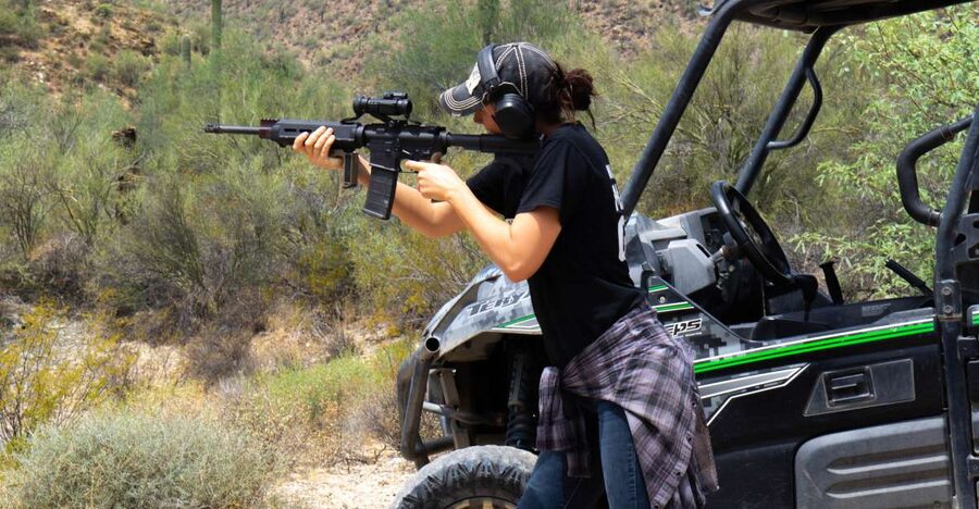 Black Canyon City: Ride and Shoot Combo with ATV or UTV - Moving from trail dust to the shooting range