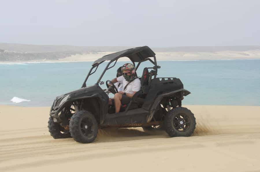 Boa Vista Island: Dunes, Desert &Sal Rei 4WD Buggy Adventure - Passing Sal Rei and reaching Bahia de Estoril