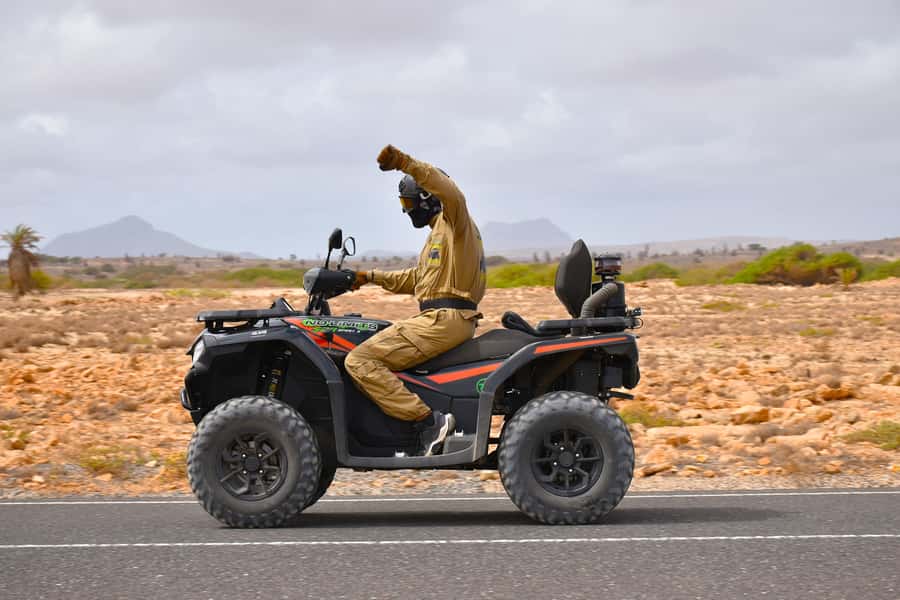 Boa Vista Quad Tour: Shipwreck & Viana Desert (2-Hour) - Riding toward Cabo Santa Maria Beach