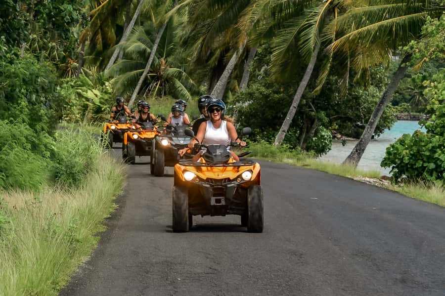 Bora Bora: Combo ATV & Jet Ski Day Trip with Polynesian BBQ - Morning ATV ride: viewpoints, trails, and island stories