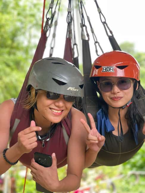 Boracay: ATV, Sky Bike and Zipline Adventure with Pickup - The sky bike turns views into a balance test