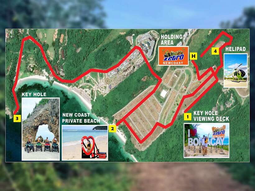 Boracay: Newcoast ATV Tour with Local Guide - A private beach with clear water and quiet air