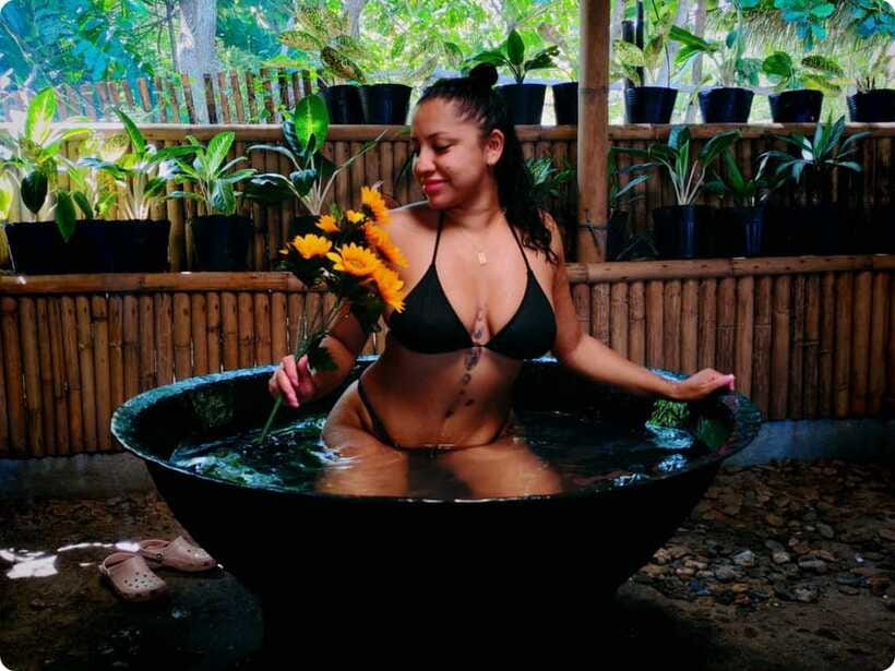 Boracay: Parasailing, Island Hopping, ATV Ride and Kawa Bath - Swimming in the river after the ATV