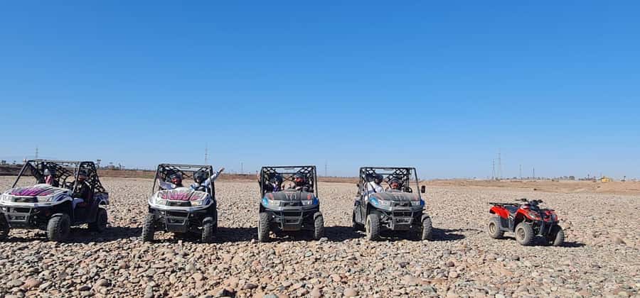 Buggy ride at the Palm Grove and Desert with swimming pool - Two Hours Across Hills and Plateaus