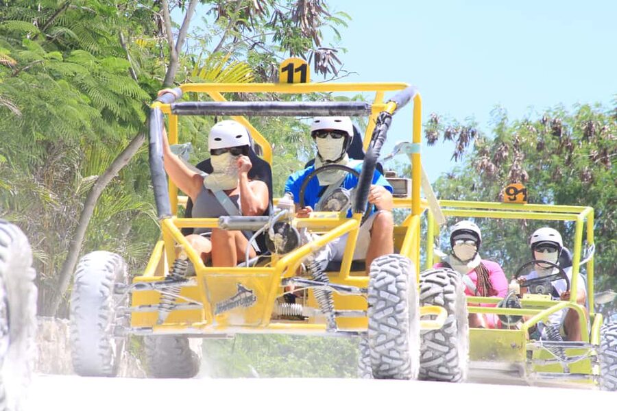 Buggy Ride, Zipline Splash & Waterfall Pool Combo with Lunch - A six-hour adventure with several different moods