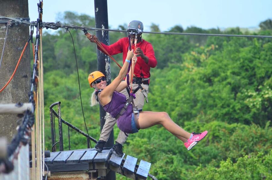 Buggy Ride, Zipline Splash & Waterfall Pool Combo with Lunch - The blue cenote is the best place to cool off