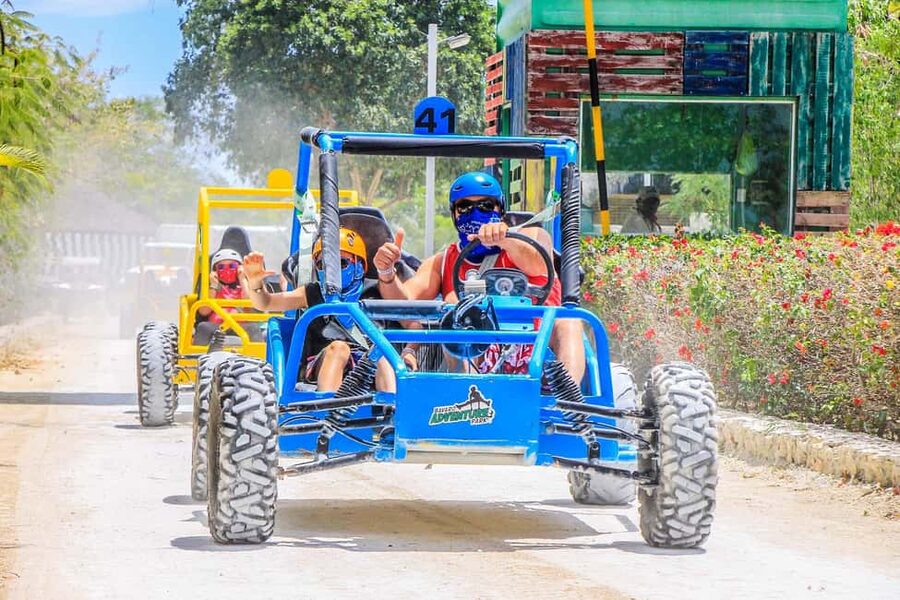 Buggy Ride, Zipline Splash & Waterfall Pool Combo with Lunch - Group size, guides, and the pace of the day