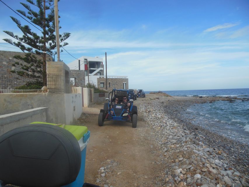 Buggy safari Crete (Transfer and lunch) analipsi- hersonisos - The beach break at Potamos