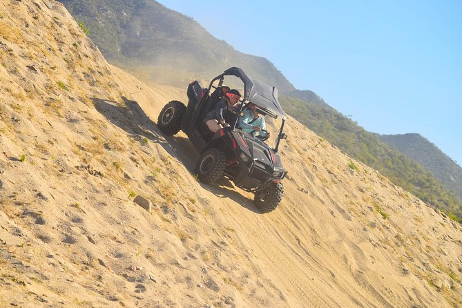Cabo Candelaria Village Adventure (Triple UTV) - Beach views, mountain ridges, and river washes