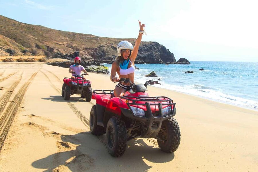 Cabo San Lucas: Beach & Desert ATV Tour with Tequila Tasting - From Cabo’s hotels to the Baja trailhead
