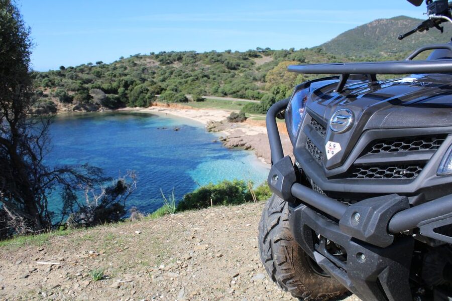 Cagliari: ATV Tour of Hidden Beaches - The view toward Capo Teulada