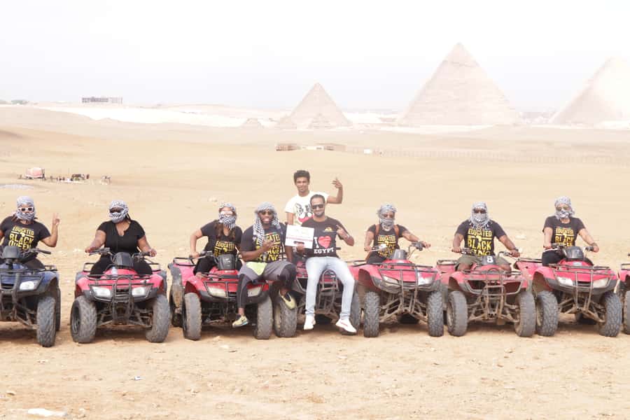 Cairo: Giza Pyramids Tour with Quad Bike Safari & Camel Ride - Shopping Stops and Keeping Control of the Day