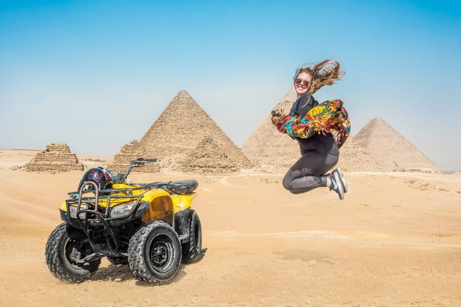 Cairo: Pyramids Quad Bike Adventure & Optional Camel Ride - Leaving Cairo for the Giza desert