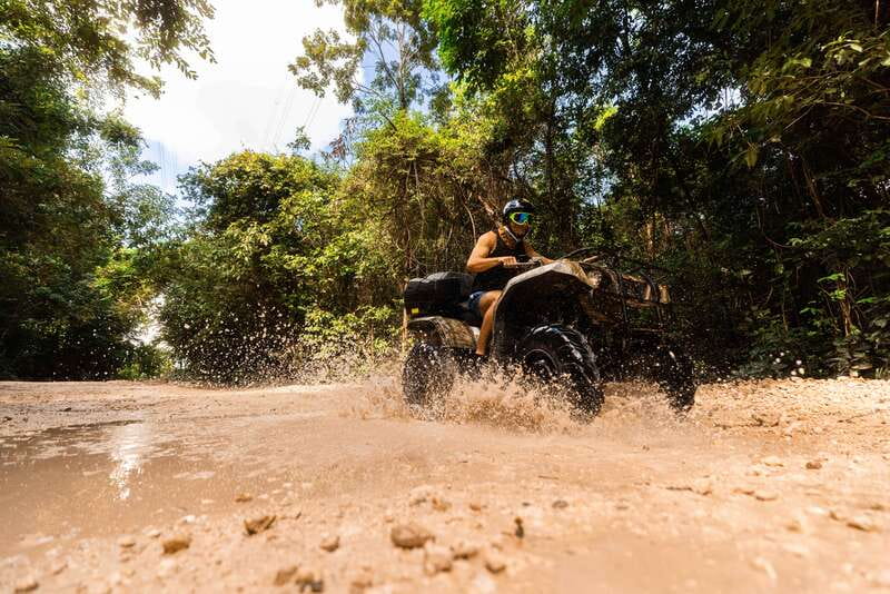 Cancun: Jungle ATV Tour, Ziplining, and Cenote Swim - Safety briefing before the engines start