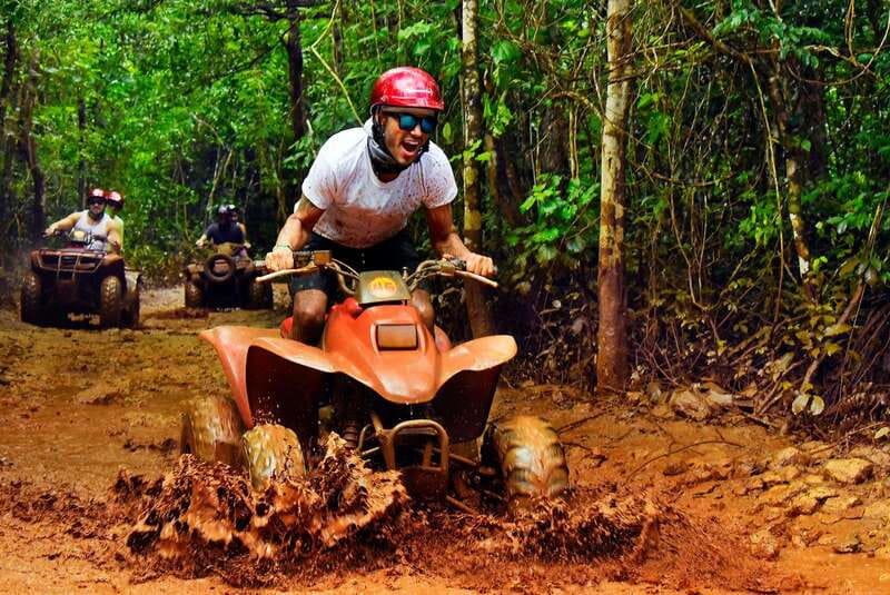 Cancun: Jungle ATV Tour, Ziplining, and Cenote Swim - Cenote Verde Lucero is the reward