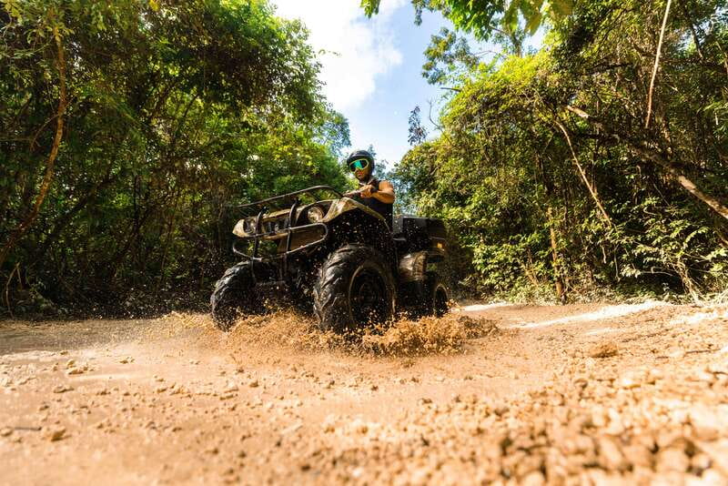 Cancun: Jungle ATV Tour, Ziplining, and Cenote Swim - The 30-minute ATV ride: mud, dust, and noise