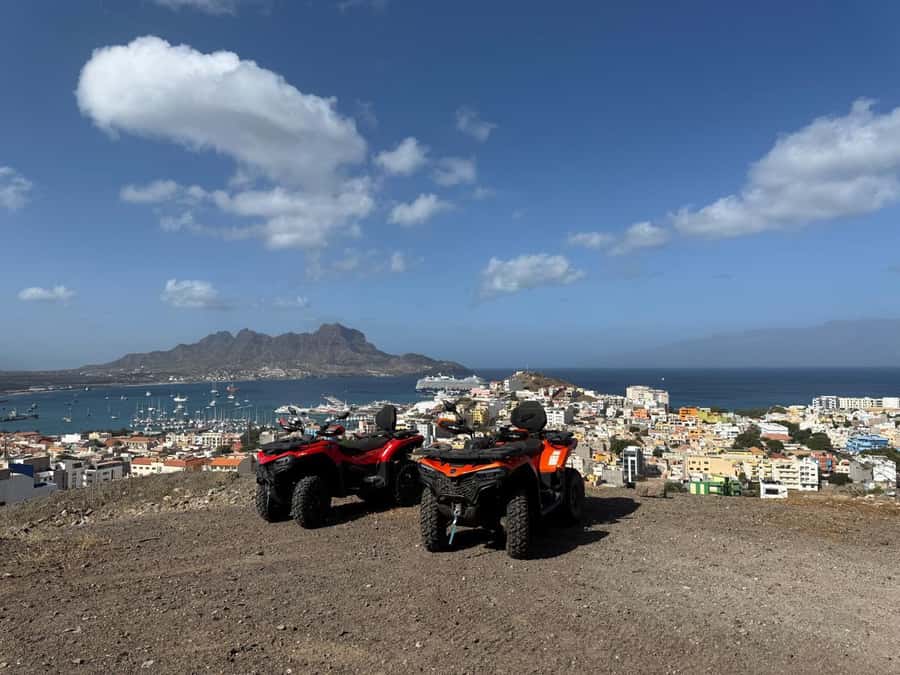Cape Verde: São Vicente Island 4x4 Quad Tour - Starting above Mindelo with city and ocean views