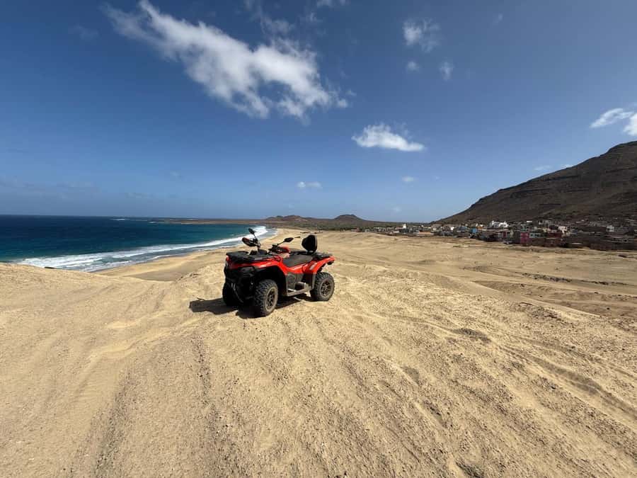 Cape Verde: São Vicente Island 4x4 Quad Tour - Swimming at Baía das Gatas