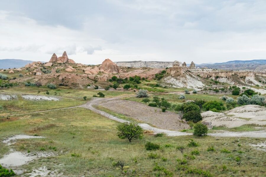 Cappadocia: Sunset or Daytime ATV Adventure Tour - White Valley: pale rock and quieter trails