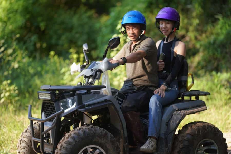 Chiang Mai: ATV Adventure 2-Hrs,Feeding,Rafting & Lunch Trip - Jungle tracks, fields, sand, and the hill viewpoint