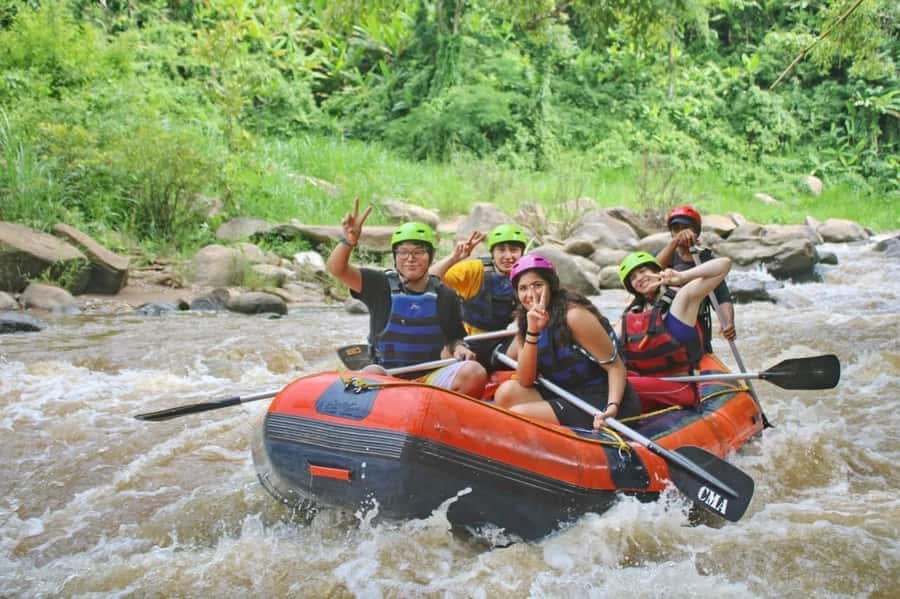 Chiang Mai: ATV, White Water Raft, & Sticky Waterfall Tour - Sticky Waterfall: a wet start to the day