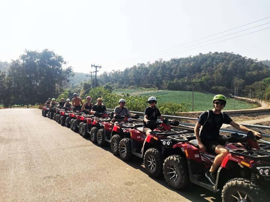 Chiang Mai: ATV, White Water Raft, & Sticky Waterfall Tour - Timing, group size, and the return to Chiang Mai