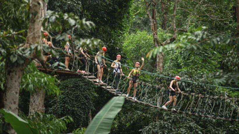 Chiang Mai: Sky Hawk Zipline Adventure With Optional ATV - Lunch at the 180-degree-view café