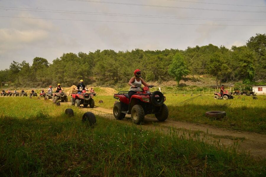 City of Side: Quad Safari Experience with Hotel Transfers - Riding the first 10 km near the river