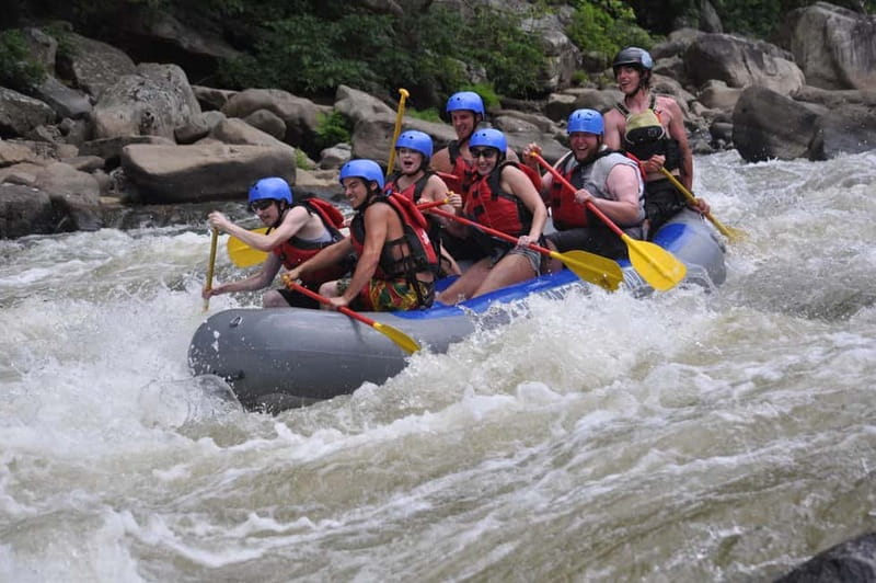 City of Side: Rafting, Jeep, Quad, Zipline + Tazi Canyon - Safety instruction and getting into the raft