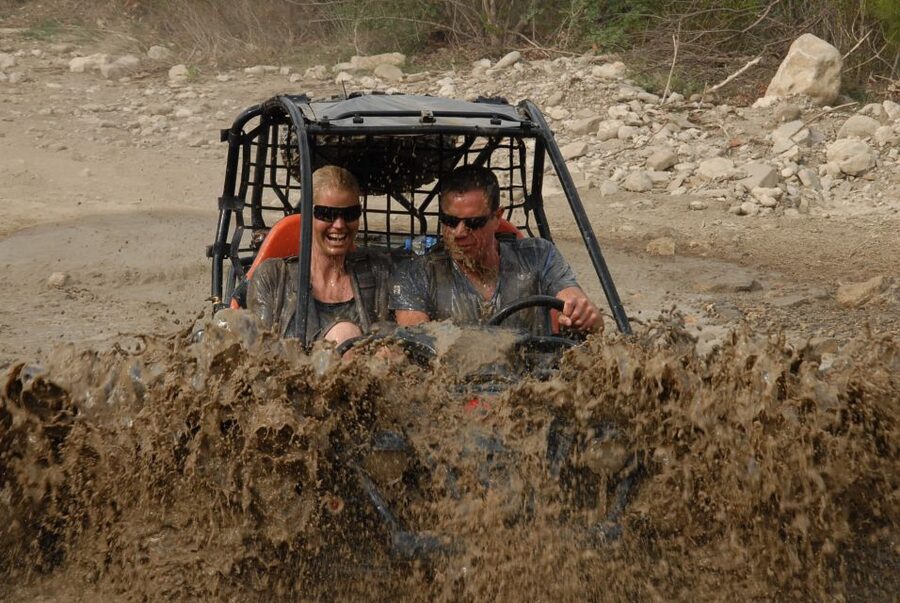 City of Side: Taurus Mountains Guided Buggy Cross Riding - Riding beside the Manavgat River