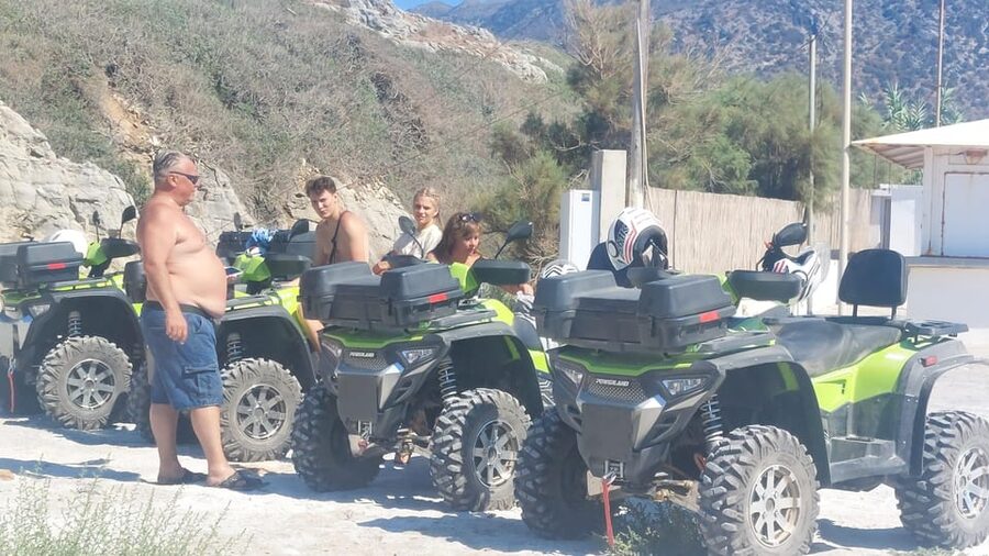 CRETE :MALIA HERSSONISOS QUADS ECOTOUR ADVENTURE - HIGH PERF - Electric ATVs with real off-road muscle
